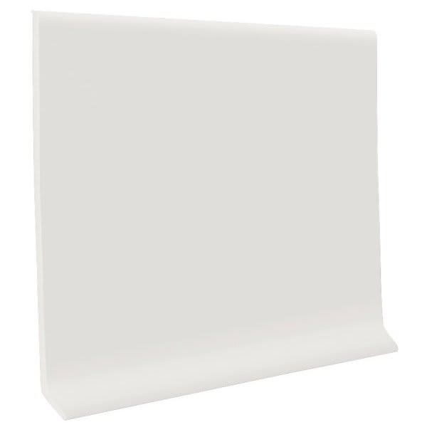 Roppe Pinnacle Rubber 1/8" Cove Base 4"X4' White, Carton Of 30