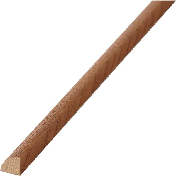 Woodgrain Distribution 11/16"X11/16"X8' Ash Quarter Round Moulding With Honey Oak Finish, Package Of