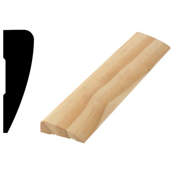 Woodgrain Distribution 327 11/16" X 2-1/4" X 7' Solid Pine Door And Window Casing Package Of 5