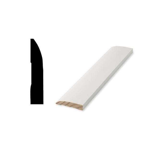Woodgrain Distribution 726 7/16" X 2-1/4" X 8' Primed Finger-Jointed Base Moulding, Package Of 5