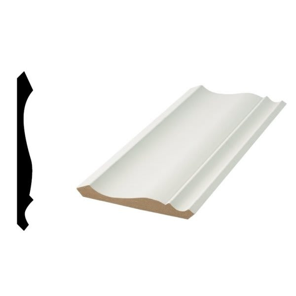 Woodgrain Millwork 45 Mdf Crown Moulding 9/16x5-1/4x96", Package Of 5