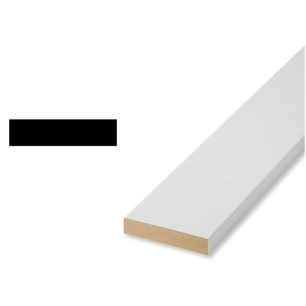 Woodgrain Millwork 7mm White Mdf S4s Moulding Board 11/16x3-1/2x96", Package Of 5