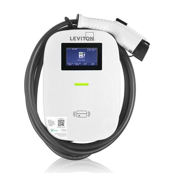 80 Amp Level 2 Electric Vehicle Charging Station, Featuring Ampup Charging Station Management Software And Lcd Screen 000-EV48S-000