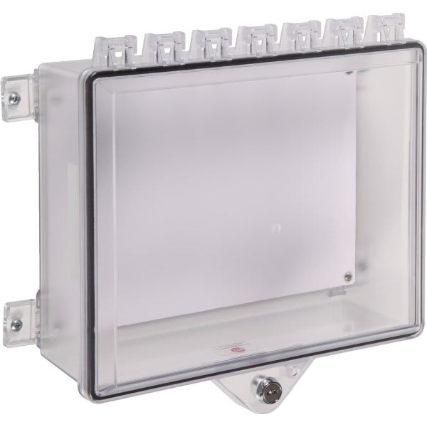Safety Technology Nema 4x Polycarbonate Cabinet With Key Lock - Clear