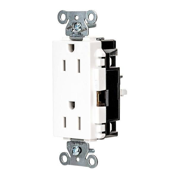 Hubbell Wiring Devices Edgeconnect 15a 125v Xhd Spc Deco Rec Wht Package Of 10 HBL2152STW
