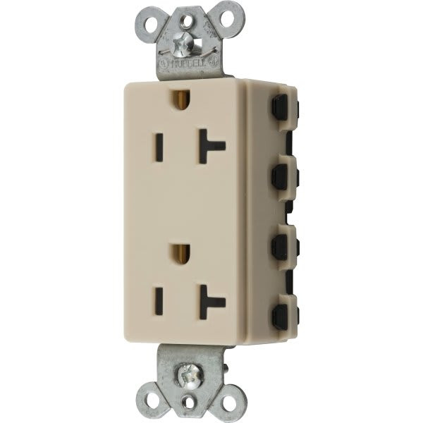 Hubbell Snap-On 15 Amp 125 Volt Extra Heavy Duty Decorator Snapconnect Duplex Standard Outlet (White)