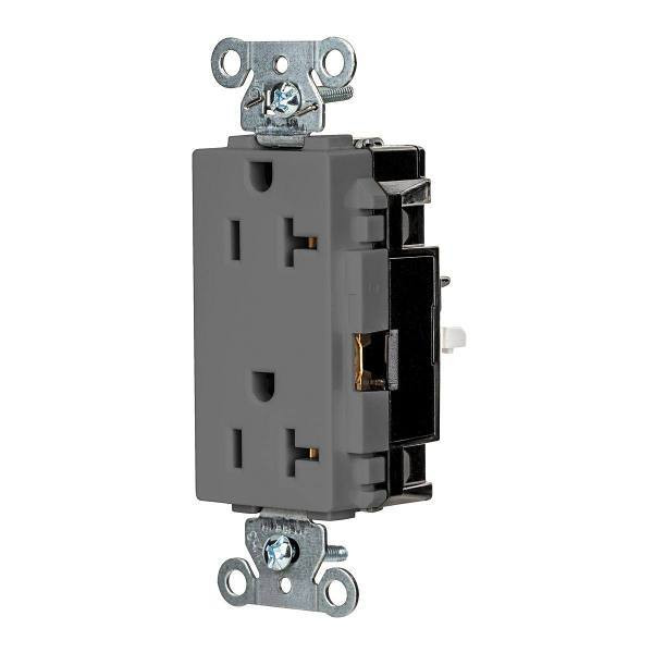 Hubbell Wiring Edgeconnect 20a 125v Com Decorator Recp Ivry Package Of 10