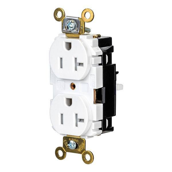 Hubbell Wiring Devices Edgeconnect 20a 125v Xhd Spc Dplx Rec Wht Package Of 10