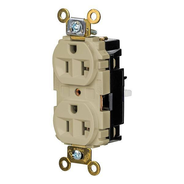 Hubbell Wiring Devices Edgeconnect 20a 125v Xhd Spec Recp Ivry Package Of 10