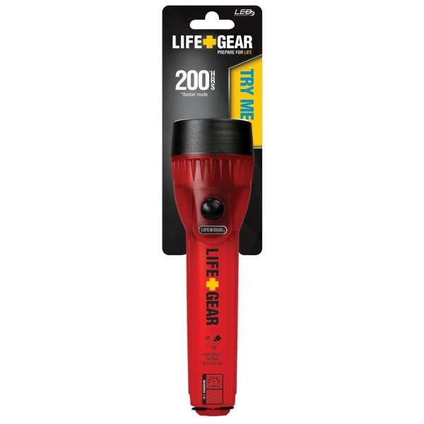 Life+gear Red Mini Glow Waterproof Led Flashlight