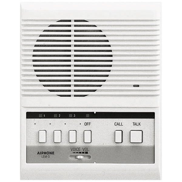 Aiphone Communications Lem Series 3-Call Button Audio Master Entrance Station