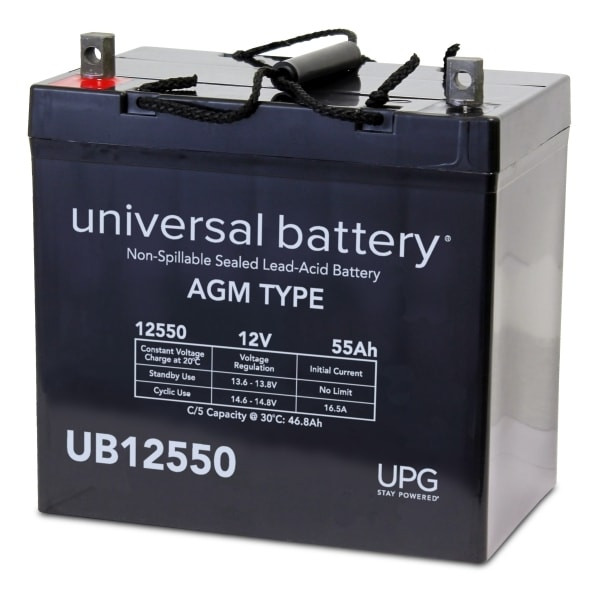 Universal Power Group 12v55ah + On L Z1 Term Seald Lead Acid Agm Rchrgbl Battery
