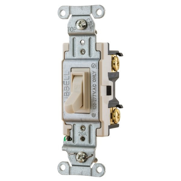 Hubbell 20 Amp Back/Side-Wired Toggle Switch (4-Pack)