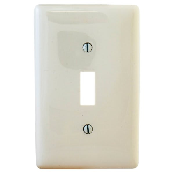 Hubbell 1-Gang Toggle Wall Plate (Light Almond) (4-Pack)