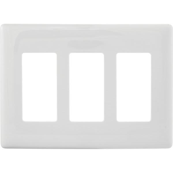 Hubbell 3-Gang Snap-On Decorator Wall Plate