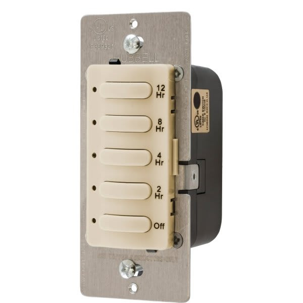 Hubbell 12 Hr 8.3 Amp 120/277 Volt Timer (Ivory)