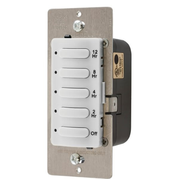 Hubbell 12 Hr 8.3 Amp 120/277 Volt Timer (White)