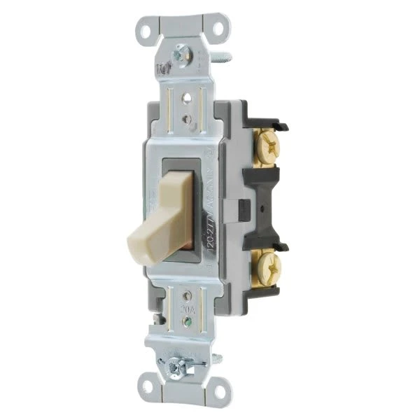 Hubbell-Pro 20 Amp-Pro  2-Pole Toggle Switch (Ivory)