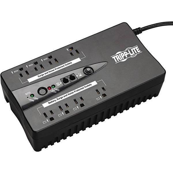 Tripp Lite Eco Series Green 550 Va Ups 120 V USB Rj11 8 Outlet