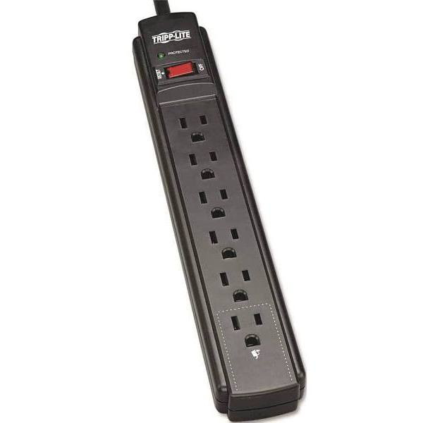 Tripp Lite 6 Ft. Cord Black 6-Outlet 790-Joules Surge Suppressor