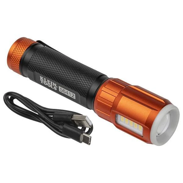 Klein Tools Rechargeable Led Flashlight With Worklight