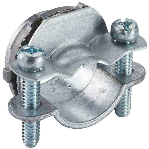 Halex 3/8 In Non-Metallic Twin-Screw Cable Clamp Connectors, Package Of 5