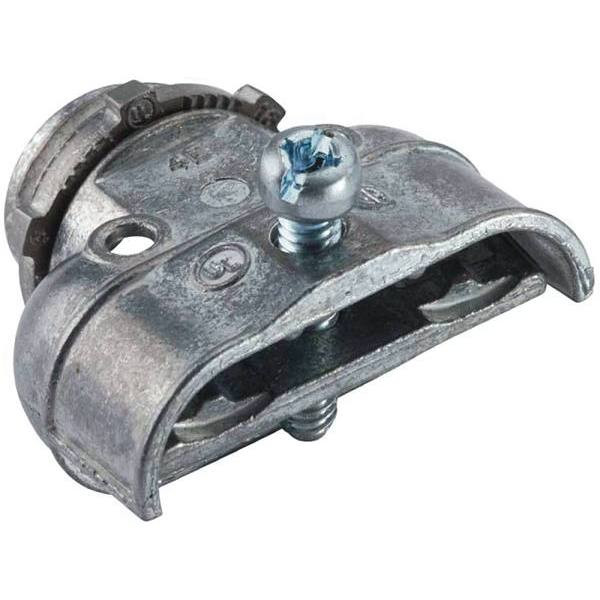 Halex 3/8 In. Flexible Metal Conduit Duplex Connectors (2-Pack)