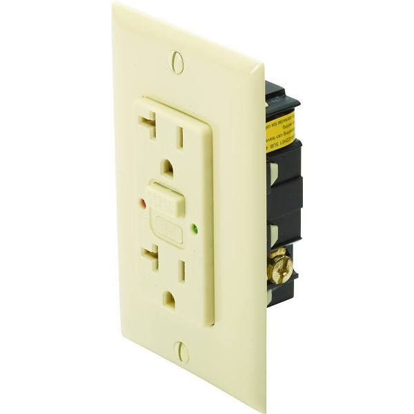 Hubbell 20a 125v Industrial Tamper-Resistant Self-Test Gfci (Ivory)