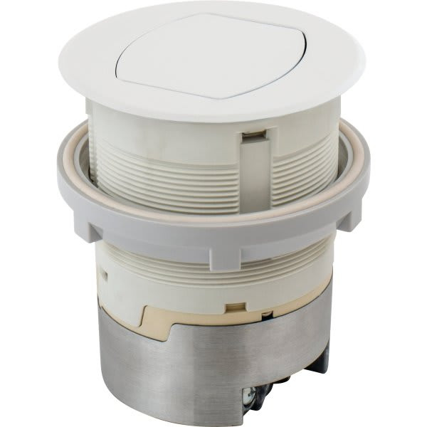 Hubbell 15 Amp 125 Volt Pop-Up Kitchen Countertop Standard Outlet (White)