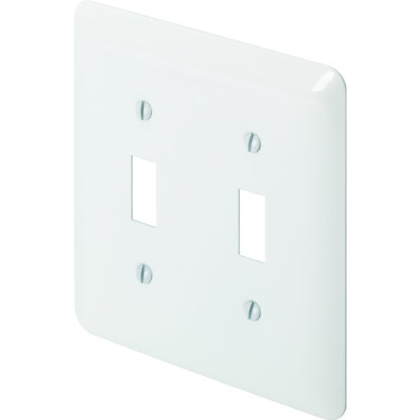 Titan3 2-Gang Princess Metal Toggle Wall Plate (10-Pack) (White) TPMSPW-TT