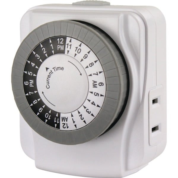 Prime Wire & Cable 1-Outlet Indoor 24hr Timer