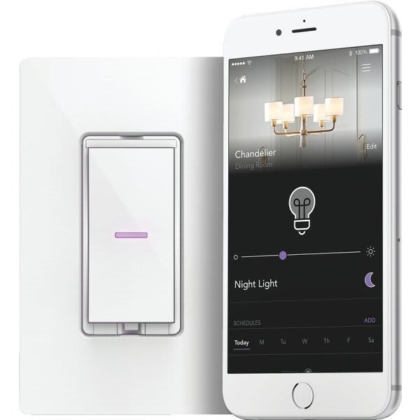 Hubbell Idevices Wi-Fi Smart Dimmer Switch, 3- & 4-Way Compatible Switch