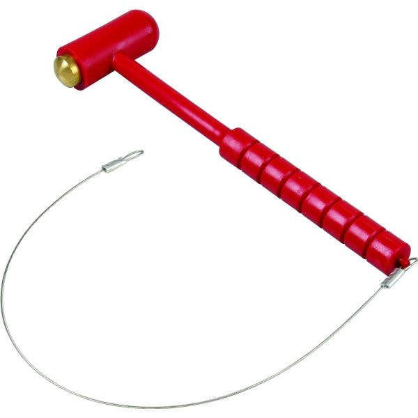 Cato 2.5 In Polypropylene Fire Extinguisher Cabinet Hammer W/ Mounting Hardware (Red)