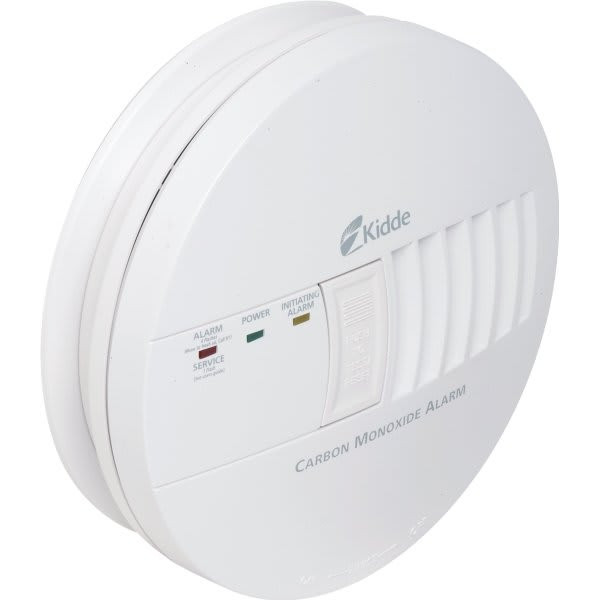 Kidde Hardwired Carbon Monoxide Detector With 9-Volt Battery Backup, LED Indicators