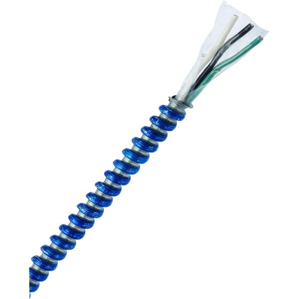 Southwire 12/3 250 Ft Aluminum Metal Clad Armored Cable (Blue)