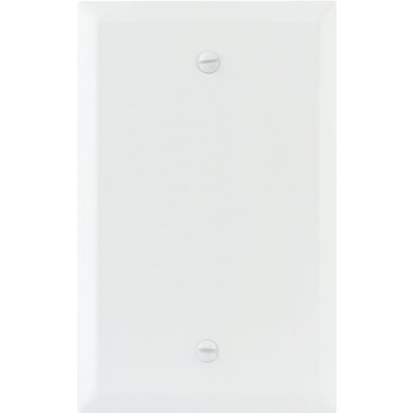 Titan3 1-Gang Jumbo Smooth Blank Wall Plate, (White), Package Of 20