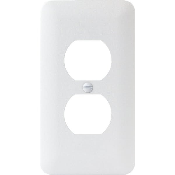 Titan3 1-Gang Wrinkle Duplex Wall Plate (25-Pack) (White)