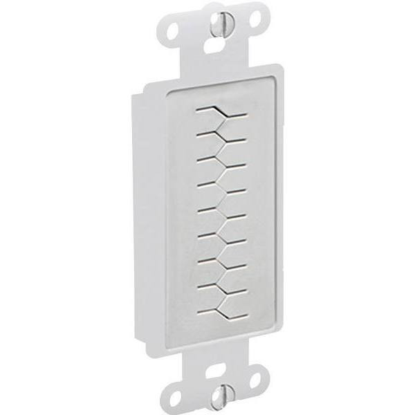 Arlington Cable Entry Device Slotted Cover With Wall Plate