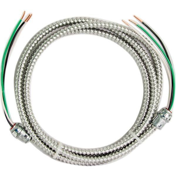 Southwire 15' 12/2 Solid Cu Mc Armorlite Modular Assembly Quick Cable Whip