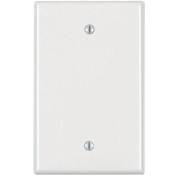 1-Gang Midway Blank Plate (White)