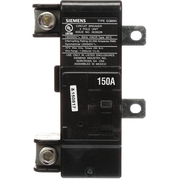 Siemens 150 Amp Main Breaker Conversion Kit