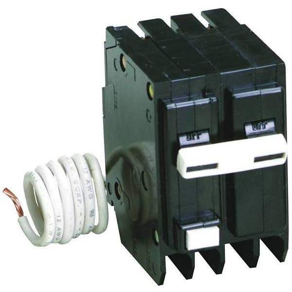 Eaton Br 20 Amp 2-Pole Self Test Ground Fault Circuit Breaker