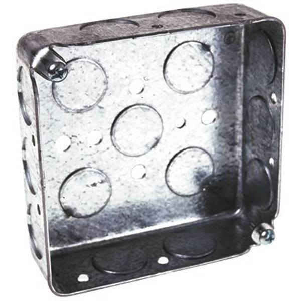 Raco 4" Square Box With Fifteen 1/2" Ko'S