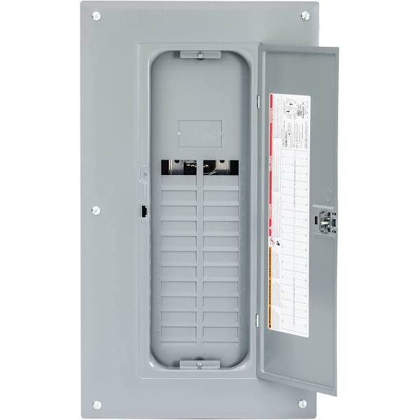 Square D Homeline 125a 24-Space 48-Circuit Load Center Qwik-Grip Plug-On Neutral