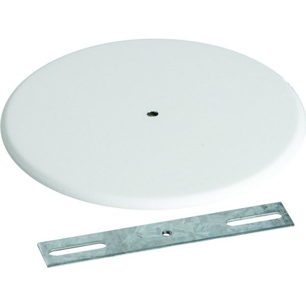 Hubbell 5-1/4 In Round Mounting Strap Outlet Box Cover (Off-White)