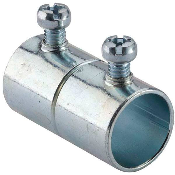 Halex 1/2" Electrical Metallic Tube Set-Screw Coupling, Package Of 5
