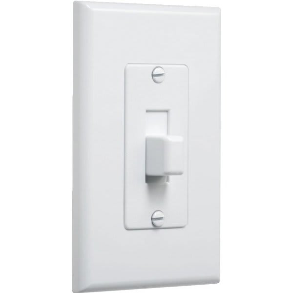 Taymac Masque 1-Gang Pvc Decorator Wall Plate Toggle Cover (5-Pack) (White)