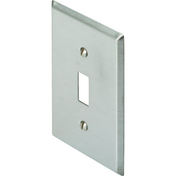 Titan3 1-Gang Metal Toggle Wall Plate (Stainless Steel)