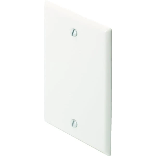 Titan3 1-Gang Standard Blank Metal Wall Plate (25-Pack) (White)