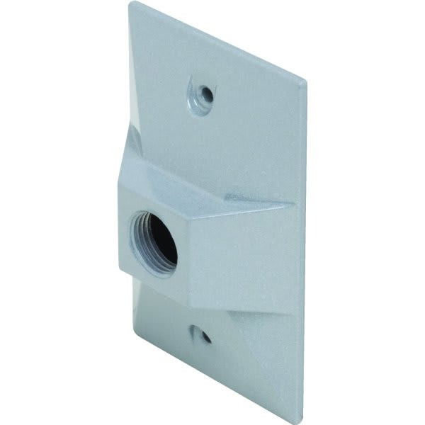 Bell 1-Gang One 1/2 In Threaded Outlet Cluster Cover (Gray)